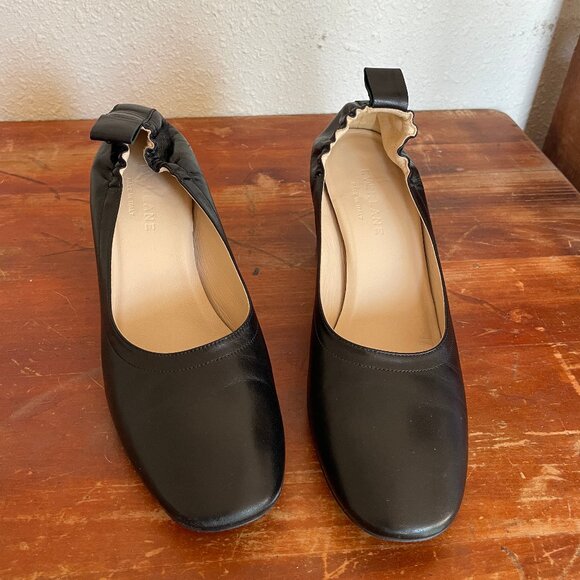 Everlane Day High Heel Stacked, Black, 6 1/2 - Picture 5 of 7